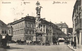 Baden bei Wien, Hauptplatz, Rathaus / Main square, town hall