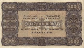 1923. 5000K (2x) klf nyomdahely jelöléssel! T:III,IV