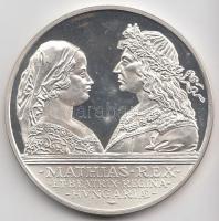 1990. 500Ft Ag "Mátyás király / Mátyás és Beatrix" T:PP 
Adamo EM113