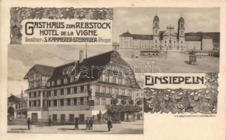 Einsiedeln Gasthaus zum Rebstock, Hotel de la Vigne, floral (fl)