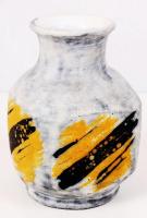 Gorka Lívia Iparművészeti Vállalatos váza, mázas kerámia, jelzett, apró mázhibával, m:15 cm