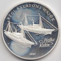 1997. 2000Ft Ag "Régi balatoni hajók I - Helka&Kelén" T:PP Eredeti tokban, tanúsítvánn...