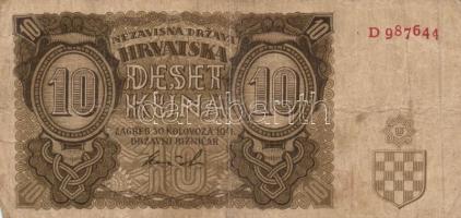10db bankjegy az 1940-es évekből lengyel, horvát, szerb papírpénzek T:vegyes
10pcs of Polish, Serbia...