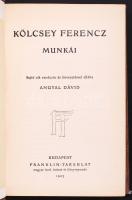 Kölcsey Ferenc munkái. Szerk. Angyal Dávid, Magyar Remekírók sorozat 14. kötet. Bp., 1903, Franklin-Társulat. Kiadói egészvászon kötés, festett lapszélekkel, jó állapotban.
