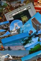 76 db modern, tengerentúli képeslap, és egy Jeruzsálem leporello / 76 modern overseas postcards, and Jerusalem leporello