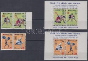 1972 Müncheni nyári olimpia sor párokban Mi 845-848 + blokksor Mi 354-355