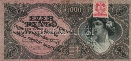 1930-1946. 7db klf bankjegy és reklám több féle "Hazafias Népfront XXI. ker Bizottsága... CSEPE...