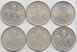 1994. 200Ft Ag "Deák" (6x) T:2 Adamo F13.1