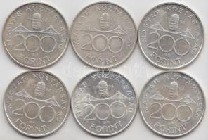 1994. 200Ft Ag "Deák" (6x) T:2 Adamo F13.1