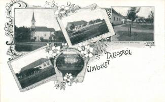 Tallós, vendéglő, mészárszék, ménes / restaurant, slaughterhouse; floral