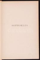 Sophokles tragoediái. Bordázott gerincű, kopottas félbőr kötés, festett lapszélekkel, grafitceruzás aláhúzásokkal, előlap hiányzik.