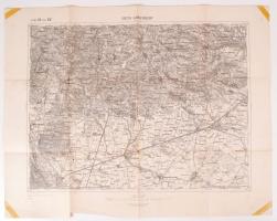 cca 1910 Unter Gänserndorf katonai térkép / military map
