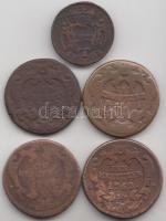 1761P 1Kr + 1762P 1Kr + 1762K 1Kr + 1763K 1Kr+ Ausztria 1765. 1Pf T:3