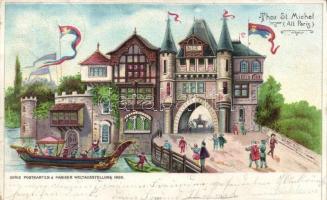 Paris, St. Michel gate, litho (EK)