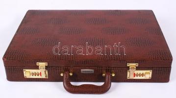 Solingen jelzésű kés készlet, összesen:12 db, műbőr aktatáskában, 32×44 cm/ Knife set