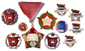 11db klf kommunista kitűző és jelvény T:1-,2