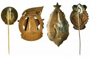 4db klf MSZHSZ, MHSZ és MHK kitűző, jelvény T:2