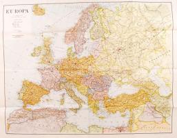 1943 Kókai Lajos: Európa térkép 83x100 cm