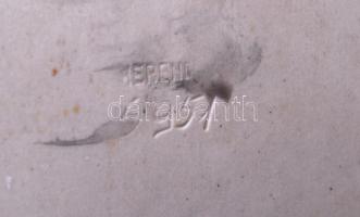 Herendi fehér mázas Beethoven mellszobor, jelzett (mélynyomás), hibátlan, m: 20 cm. / Herendi porcel...