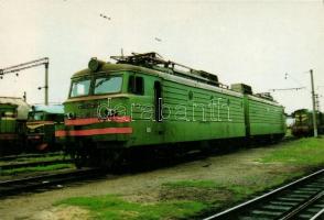 10 db modern vonat, mozdony témájú motívum lap / 10 modern motive cards, trains, locomotives