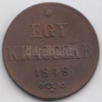 1848. 1Kr Cu T:2,2-