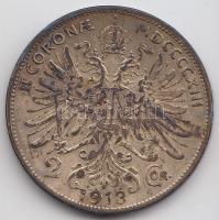 Ausztria 1913. 2K Ag "Ferenc József" T:2- Austria 1913. 2 Corona Ag "Franz Joseph" C:VF