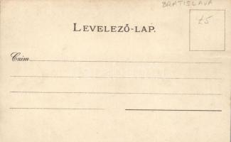 Pozsony vármegye / county, coat of arms litho