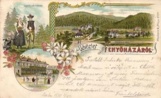 1898 Fenyőháza litho