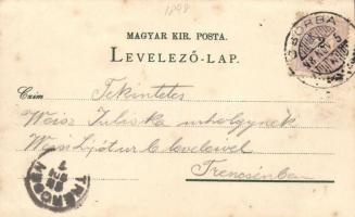 1898 Fenyőháza litho