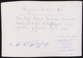 Pobuda Alfréd: Képek a magyar labdarúgásról, hátoldalukon a futballmeccsek megnevezésével, 11 db, 17...