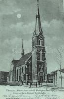 Budapest II. Máriaremete - 2 db régi városképes lap, templom, és templomhoz vezető út / 2 old Hungar...