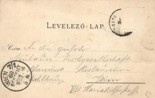 1896 Tátra, Tarpatak, Csorba-tó, Tátrafüred litho (Rb)