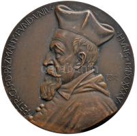 Berán Lajos (1882-1943) 1935. "Pázmány Péter Tudományegyetem alapításának 300. évfordulója" nagyméretű Br emlékérem. "PETER CARD PÁZMÁNY FUND UNIV HUNG MDCXXXV / SENATUS UNIVERSITATIS" (80mm) T:2,2- Hungary 1935. "300th Anniversary of the fundation of Pázmány Péter Catholic University" Br commemorative medallion. Sign: Lajos Berán (80mm) C:XF,VF HPII 253.