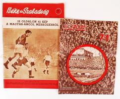 1953 A legendás 6:3 és visszavágója, a 7:1-ről tudósító két külön kiadvány