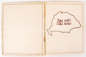 1939 Történelmi munkanapló berajzolható vaktérképekkel