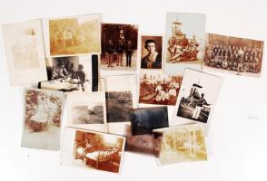 cca 1910 9 db katona és 6 db egyéb fotó / Military and other photos