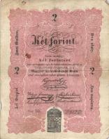 1848. 2Ft "Kossuth-bankó" T:III-(apró lyuk)