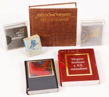 6 db művészeti témájú mini és mikro könyv