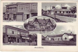 Aknaszlatina osztott lap vasútállomással