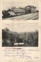 Királyháza, vasúti vendéglő, tisztilak / railroad restaurant, officers apartment