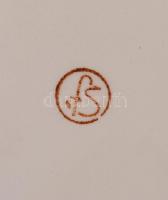 Irizáló szakítottüveg kosárka / +2db jelzett mázas kerámia váza / 
A pair of ceramic vases, 20x20cm
...