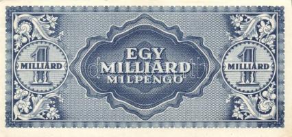 1945. 1.000.000P (2x) kétféle színváltozat T:II,II- + 1946. 1.000.000.000MP (2x) T:I-