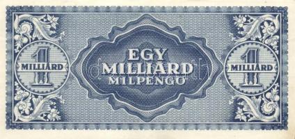 1945. 1.000.000P (2x) kétféle színváltozat T:II,II- + 1946. 1.000.000.000MP (2x) T:I-