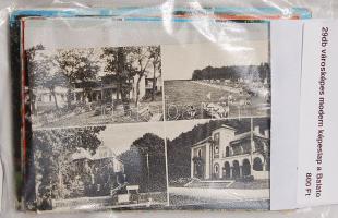 29db városképes modern képeslap a Balatonról, Hajdúszoboszlóról, Hévízről és Harkányfürdőről