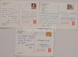 3db Csákányi Lászlónak írt üdvözlőlap 1983-ból