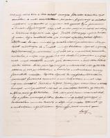 1912 Steuer Ábrahám szatmári rabbi saját kézzel írt levele / Rabbi from Satu Mare autograph letter