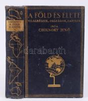 Cholnoky Jenő: A Föld és élete I. kötet Európa 329 képpel és térképpel, Bp. 1936-37. Franklin, kiadói egészvászon kötésben térkép melléklettel. Kissé laza kötésben