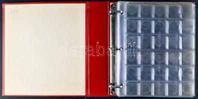 Gyűrűs éremtartó album 10db berakólappal klf méretű érmékhez, összesen 215db tárolására