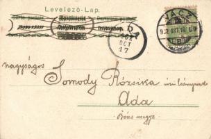 Bird, floral Art Nouveau postcard 'K & B. D. Serie 808. Dess. 3.'