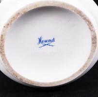 Herendi csipkebogyó mintás váza, kézzel festett, jelzett, hibátlan, m:21 cm